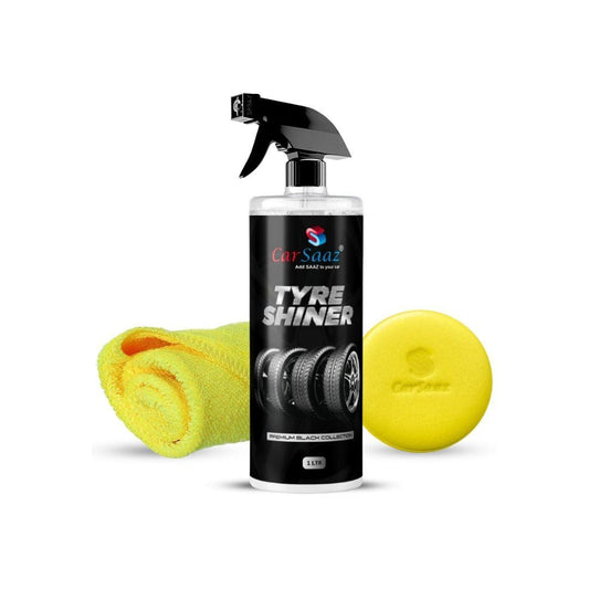 Tyre shiner 1 Ltr with applicator & microfiber Combo.