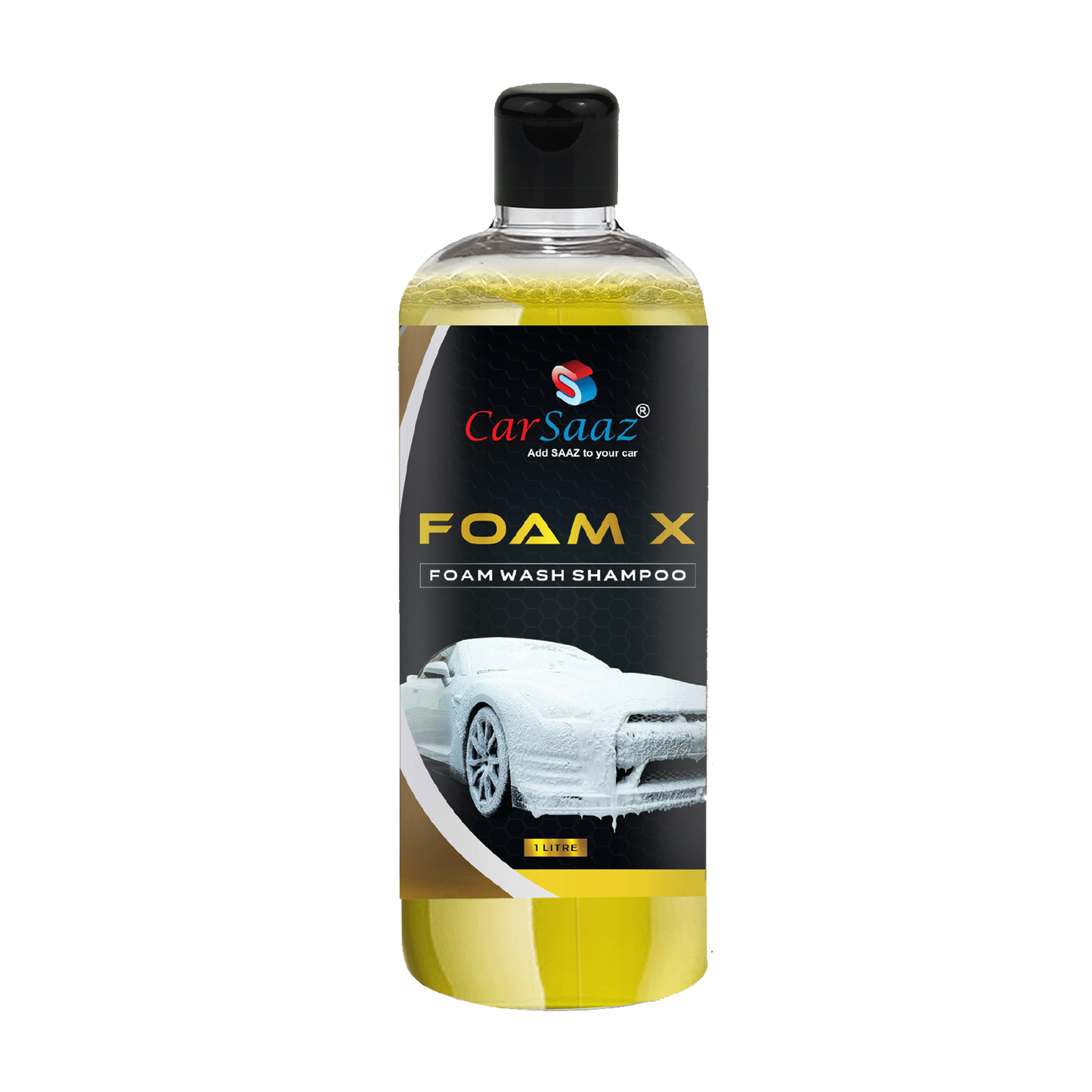 CAR SAAZ® Foam X Bike & Car Wash Foam Shampoo 1 Litre