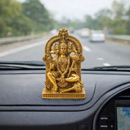 Panchmukhi Hanuman Idol for Car Dashboard | Spiritual Power & Protection