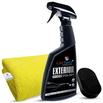 Exterior Body Polish 380ml with Microfiber Cloth | Car & Bike Polish | Works on All Paint Types Premium Polish & Protectant for Vehicle Exterior | Combo Pack