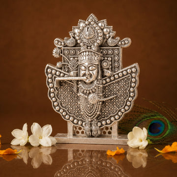 Silver Plated Sanwariya Seth Ji Idol for Car, Home & Office