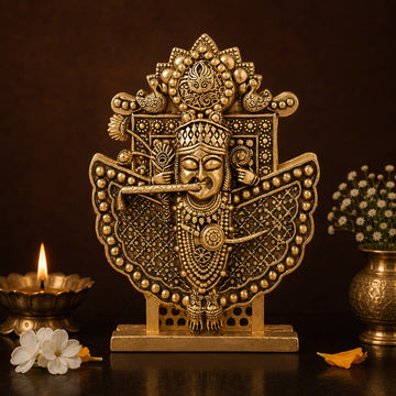 Gold Plated Sanwariya Seth Ji Idol for Home, Car & Office