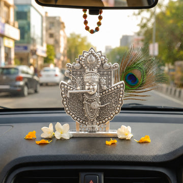 Silver Plated Sanwariya Seth Ji Idol | with 1 Year Plating Warranty