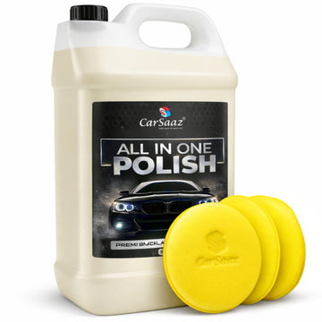 All in One Polish for Car & Bike (5L) with 3 Applicator Pad | Instant Shine, Multipurpose Car & Bike Polish for Interior, Exterior | Combo Pack