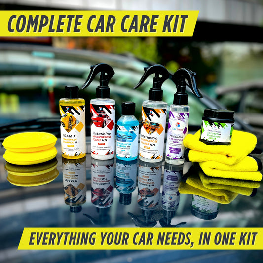 Complete Car Care Kit (10 Pcs) | All-in-One Solution, Maintenance & Detailing Kit for Every Vehicle