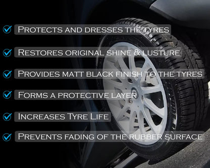 CAR SAAZ® Premium Tyre Shiner Polish for Car and Bikes (5 Ltr)