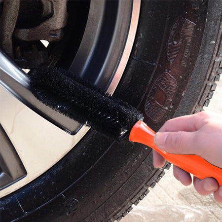 CAR SAAZ® Car and Bike Tyre Wheel Rim Cleaning Brush