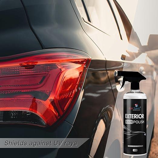 Exterior Body Polish 1L with Applicator Pad & Microfiber Cloth 380GSM | Car & Bike Polish | Premium Polish for Vehicle Exterior | Clean, Protect & Restore Your Car & Bike Surfaces (Pack of 3)