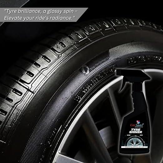 Car & Bike Shining Polish Combo Pack of 6 Pcs | Exterior Body Polish | Dashboard Polish | Tyre Shiner | 3 Applicator Pads (380ML Each) | Vehicle Polish Combo | Shine & Protect