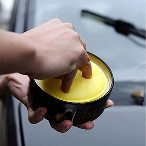 CAR SAAZ® Premium Foam Yellow Applicator Pad for Car (Round, Pack of 1)