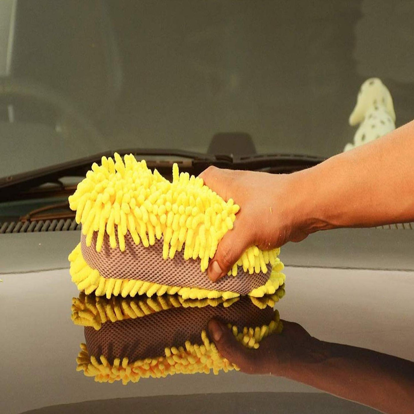 CAR SAAZ® Super Large Microfiber Sponge Sandwich Design
